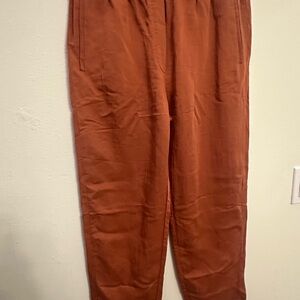 Women's Rust Trousers Forte Forte Slit pockets size M fit